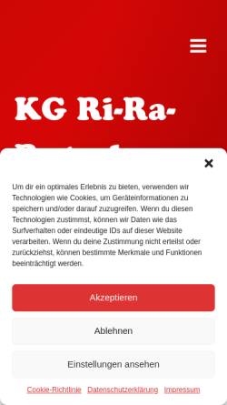 Vorschau der mobilen Webseite ri-ra-rutsch.de, Karnevalsgesellschaft Ri-Ra-Rutsch e.V. Schwalbach Griesborn