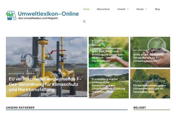 Vorschau von www.umweltlexikon-online.de, Umweltlexikon-Online