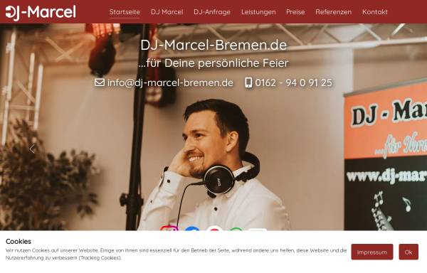 Vorschau von www.dj-marcel-bremen.de, DJ Marcel Bremen