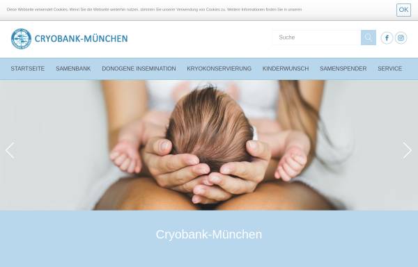 Vorschau von www.cryobank-muenchen.de, Cryobank München
