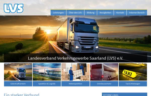 Vorschau von www.lvs-saar.de, LVS Landesverband Verkehrsgewerbe e.V.