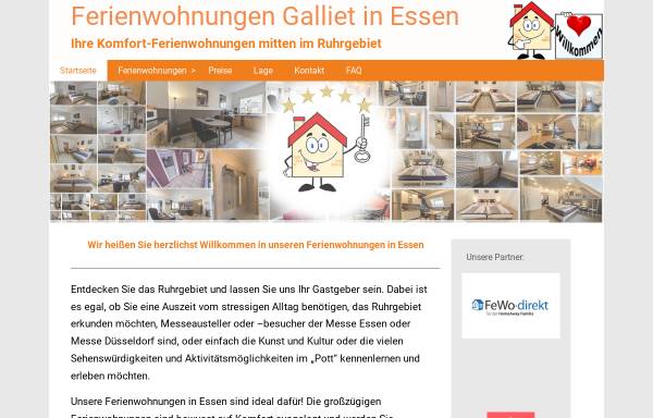 Vorschau von www.galliet.de, Messe-und Ferienwohnung Galliet