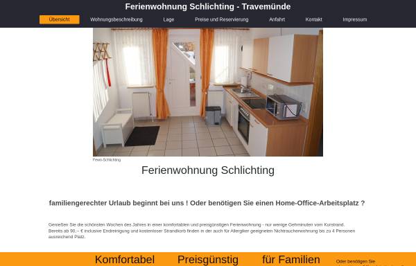 Vorschau von www.fewo-schlichting.de, Ferienwohnung in Travemünde