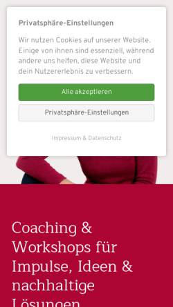 Vorschau der mobilen Webseite www.kirschbaum-beratung.de, Kirschbaum Training & Beratung; Stefanie Kirschbaum