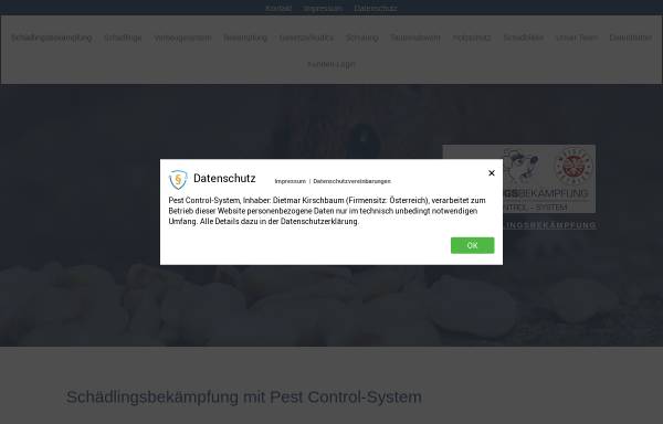 Pest Control-System, Dietmar Kirschbaum