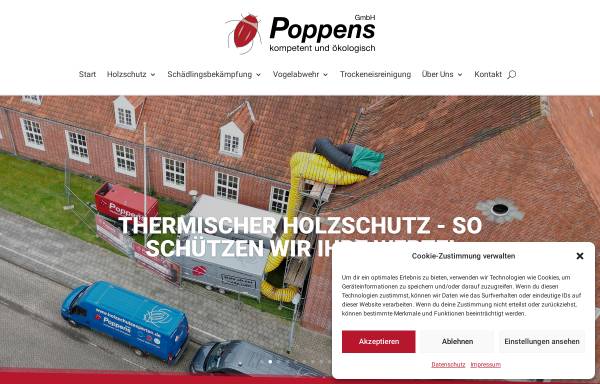 Vorschau von www.poppens.de, Poppens Schädlingsbekämpfung GmbH