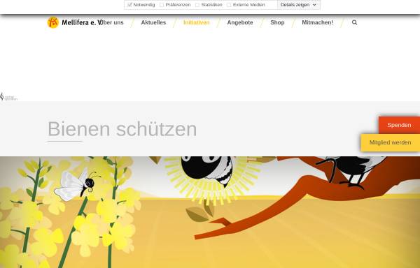 Vorschau von www.mellifera.de, Bienen und Gentechnik, Mellifera e.V.