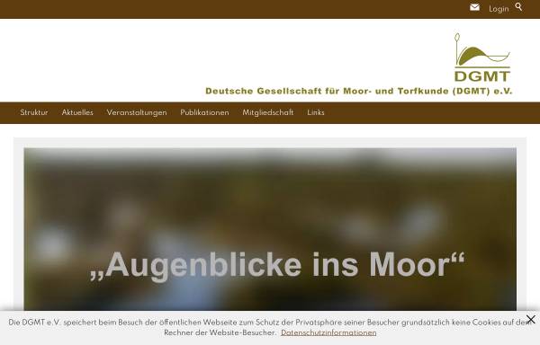 Vorschau von dgmtev.de, Deutsche Gesellschaft für Moor- und Torfkunde e.V. (DGMT)