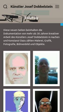 Vorschau der mobilen Webseite www.dobbelstein.info, Josef Dobbelstein