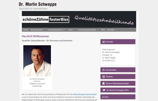 Vorschau von schweppe.de, Dr. Martin Schweppe