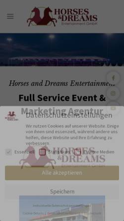 Vorschau der mobilen Webseite www.psi-events.de, P.S.I. GmbH