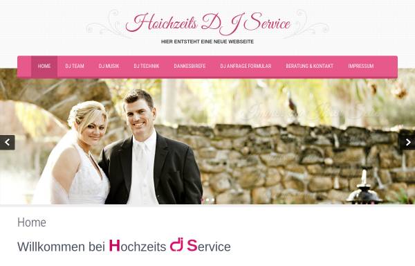 Vorschau von www.hochzeits-dj-service.de, Hochzeits-DJ Service