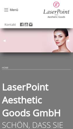 Vorschau der mobilen Webseite www.laserpoint.ag, LaserPoint AG