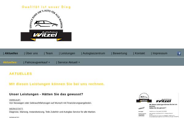 Vorschau von www.autohaus-witzel.de, Autohaus Witzel GmbH
