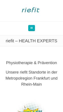 Vorschau der mobilen Webseite www.riefit.de, Riefit - Uwe Riemann