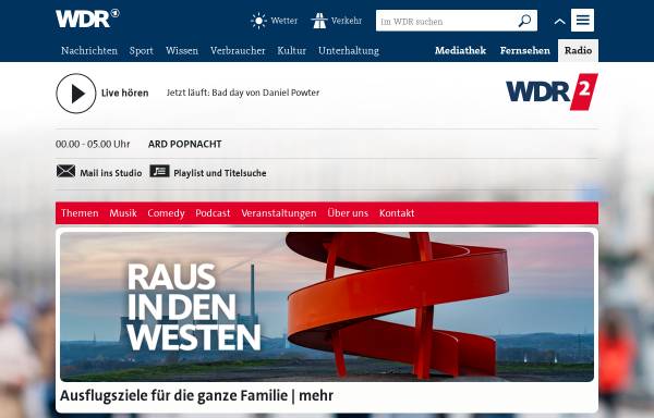 Vorschau von www.wdr2.de, WDR 2