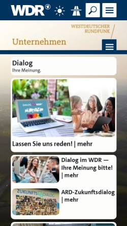 Vorschau der mobilen Webseite www1.wdr.de, WDR - Digital-Radio