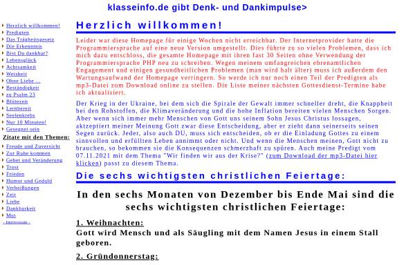 Vorschau von www.klasseinfo.de, Informationen für schwerbehinderte hessische Lehrer