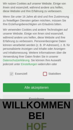 Vorschau der mobilen Webseite hof-burmeister.de, Hof Burmeister