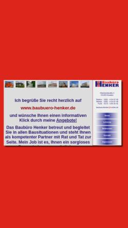 Vorschau der mobilen Webseite www.baubuero-henker.de, Baubüro Henker