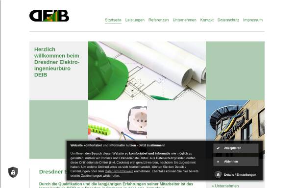 Vorschau von www.deib.de, DEIB - Dresdner Elektro-Ingenieurbüro