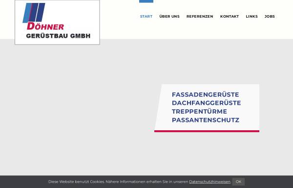 Vorschau von www.geruestbau-doehner.de, Döhner Gerüstbau GmbH