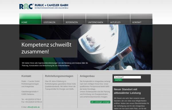 Vorschau von www.rublic.de, Rublic und Canzler GmbH