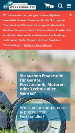 Vorschau der mobilen Webseite www.ersatzteil-service.de, Wölfnitzer Werkzeugkiste GmbH