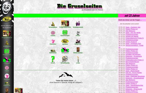 Vorschau von www.gruselseiten.de, Die Gruselseiten