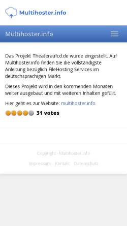 Vorschau der mobilen Webseite www.theateraufcd.de, www.theateraufcd.de e.V.