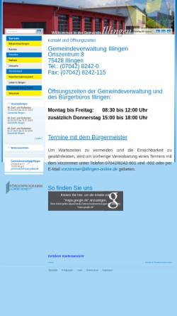 Vorschau der mobilen Webseite www.illingen-online.de, Gemeinde Illingen