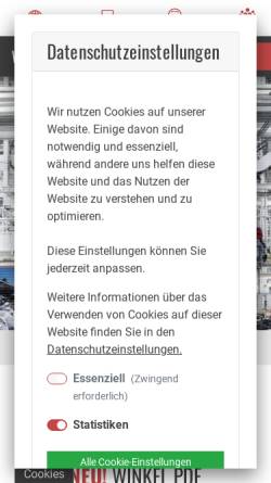 Vorschau der mobilen Webseite www.winkel.de, Winkel GmbH
