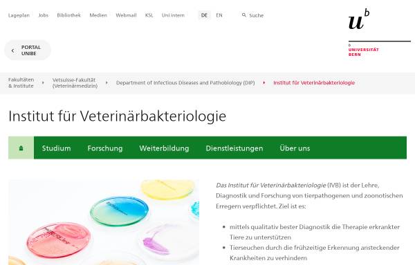 Institut für Veterinärbakteriologie der Universität Bern