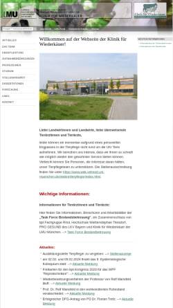 Vorschau der mobilen Webseite www.wdk.vetmed.uni-muenchen.de, Klinik für Wiederkäuer Universität München