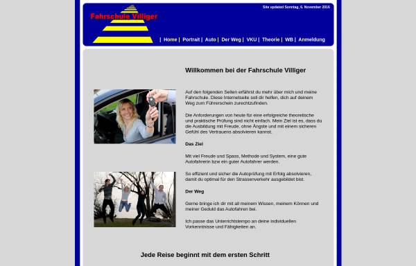 Vorschau von www.fahrschule-villiger.ch, Auto Fahrschule Hermann Villiger, Steinhausen