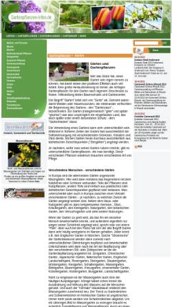 Vorschau der mobilen Webseite www.gartenpflanzen-infos.de, Gartenpflanzen