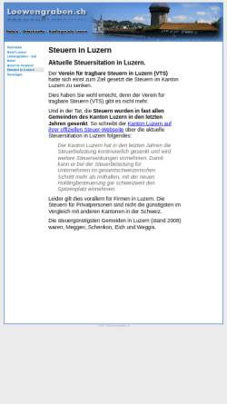 Vorschau der mobilen Webseite www.loewengraben.ch, Verein für tragbare Steuern