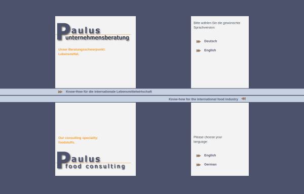 Vorschau von www.dr-paulus.de, Paulus Unternehmensberatung - Dr. Ing. Klaus O. Paulus