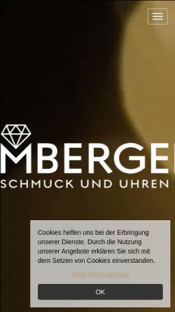 Vorschau der mobilen Webseite www.emberger-schmuck.com, Emberger Schmuck