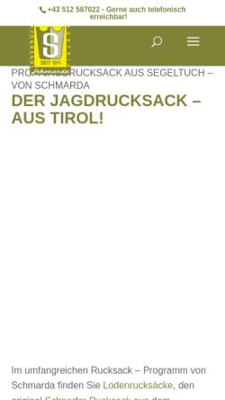 Vorschau der mobilen Webseite www.jagd-rucksack.at, Rucksäcke und Ledertasche für Jäger