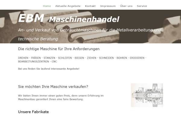 Vorschau von ebm-gebrauchtmaschinen.de, EBM Ekhard Briel Maschinenhandel