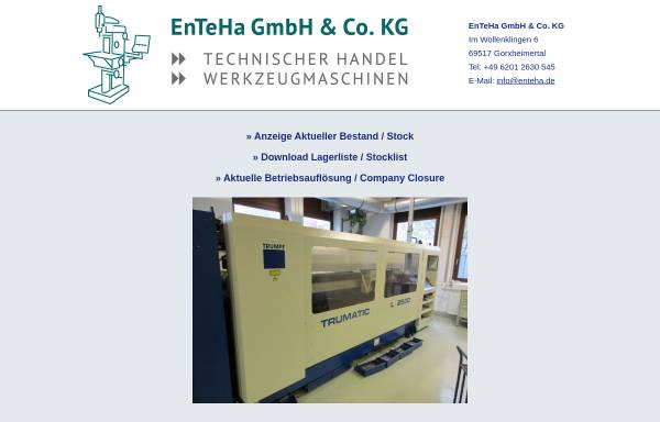 Engelhardt GmbH Werkzeugmaschinen