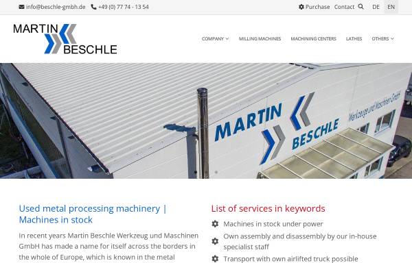 Vorschau von www.beschle-gmbh.de, Martin Beschle GmbH