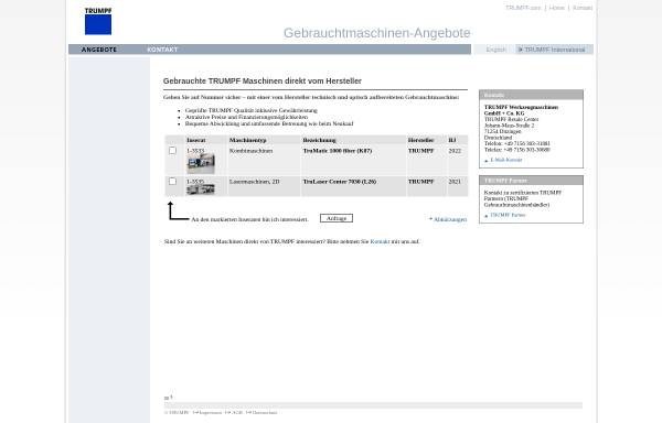 TRUMPF Werkzeugmaschinen GmbH + Co. KG