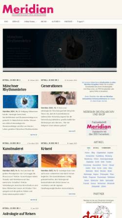 Vorschau der mobilen Webseite meridian-magazin.de, Meridian