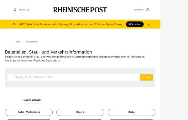 Vorschau von rp-online.de, Rheinische Post