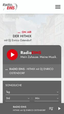 Vorschau der mobilen Webseite www.radioeins.com, Radio Eins