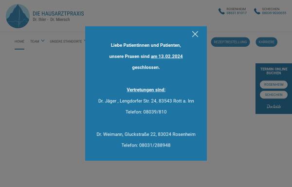 Vorschau von www.praxis-ihler.de, Dr.med. Fritz Ihler - Allgemeinarzt