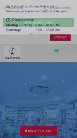 Vorschau der mobilen Webseite luitpold-apotheke-ansbach.de, Luitpold Apotheke