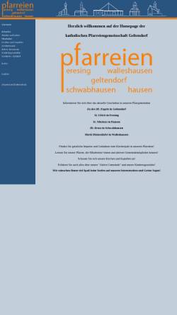 Vorschau der mobilen Webseite www.pfarrei-geltendorf.de, Pfarreien Geltendorf, Kaltenberg, Hausen